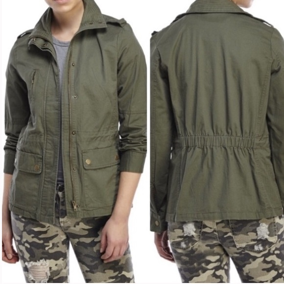 Love Tree Jackets \u0026 Coats | Love Tree Olive Green Utility Military Jacket Button Front Medium | Color: Green | Size: M | Pm-75045544's Closet